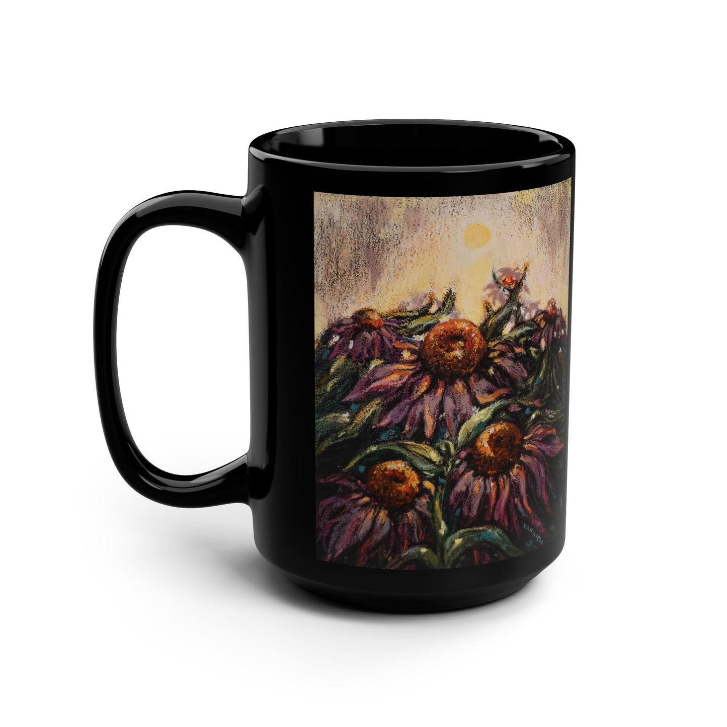 Perennially Purple- (Dual Image) 15 oz Mug | A Floral Series by Lois VanLiew