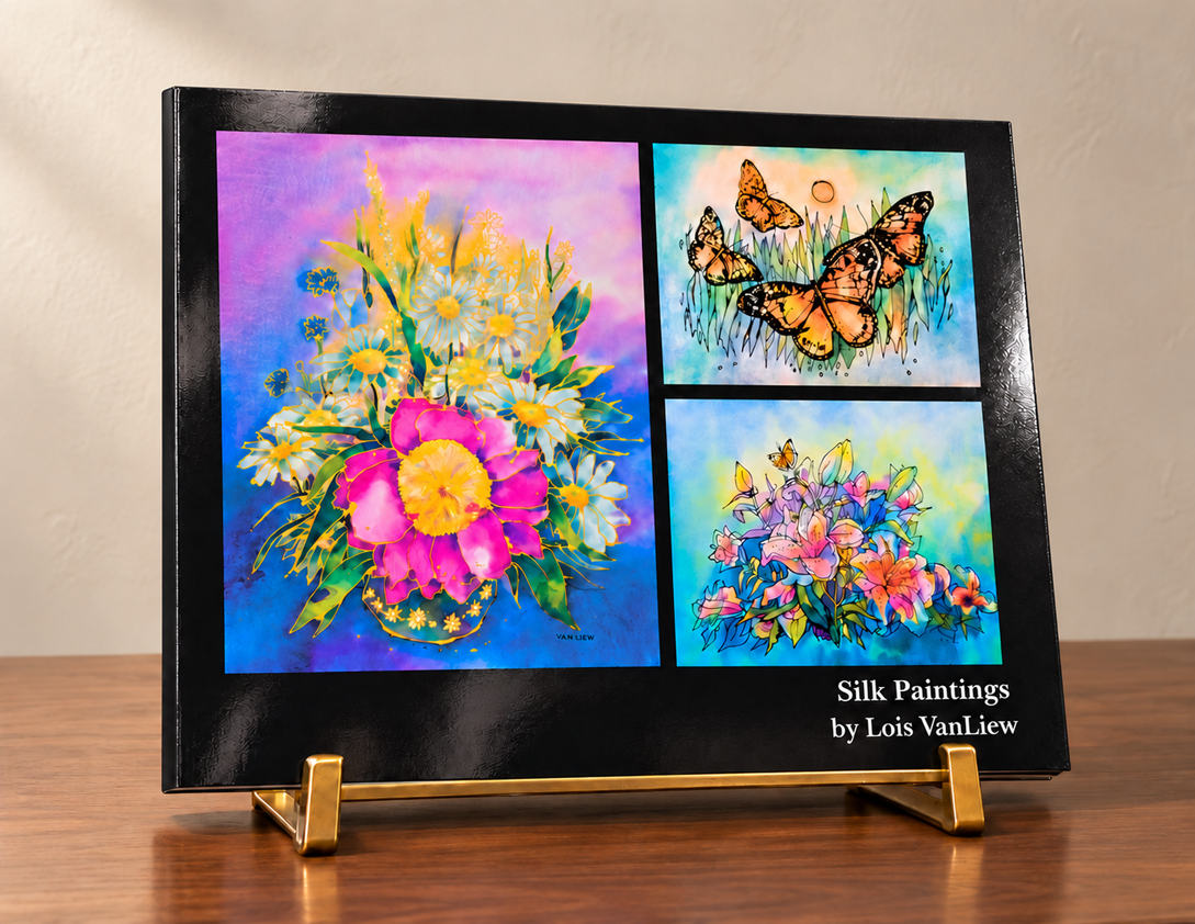 Silk Paintings | 11" x 8.5" Book | Original Silk Artwork by Lois VanLiew