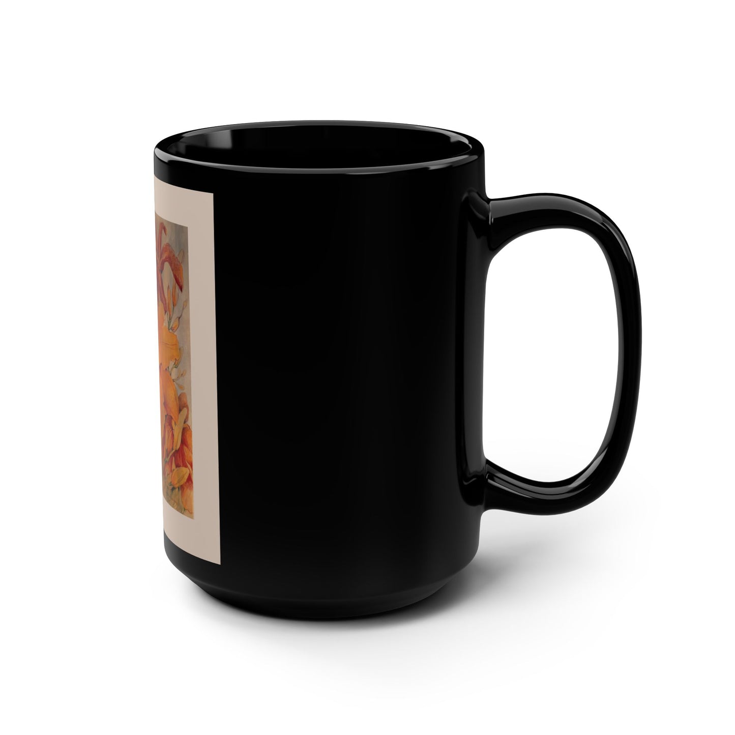 Triumph of Orange Daylilies- (Single Image) 15 oz Mug | A Floral Series by Lois VanLiew