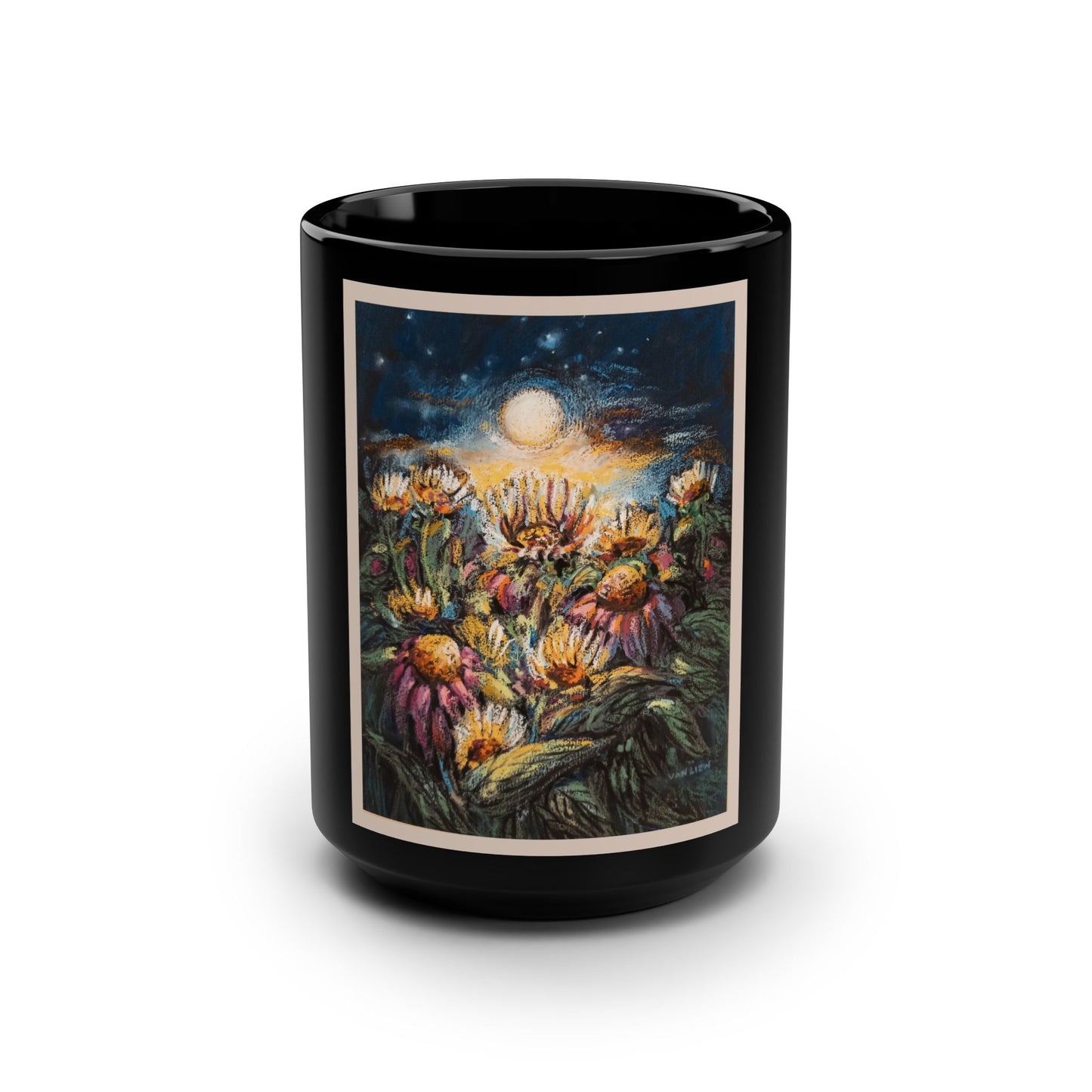Full Moon Fiasco- (Single Image) 15 oz Mug | A Floral Series by Lois VanLiew