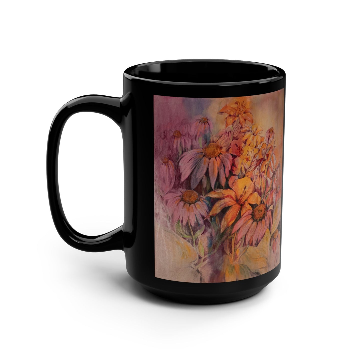 A Summer Gathering- (Dual Image) 15 oz Mug | A Floral Series by Lois VanLiew