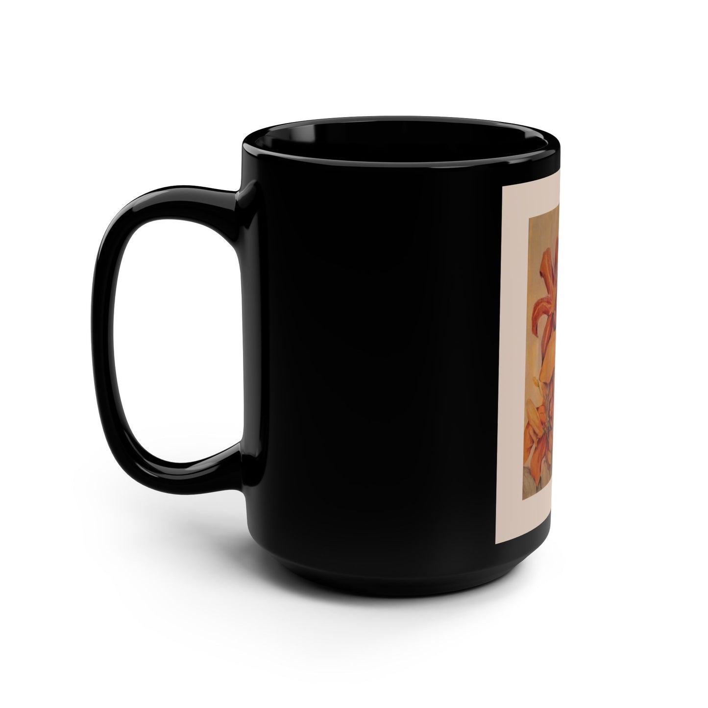 Triumph of Orange Daylilies- (Single Image) 15 oz Mug | A Floral Series by Lois VanLiew