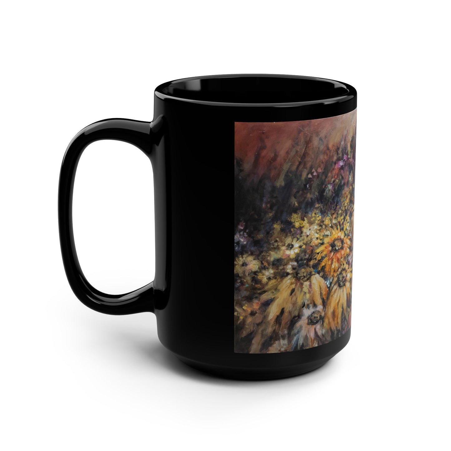 If Wishes Were Wildflowers- 15 oz Mug | A Floral Series by Lois VanLiew