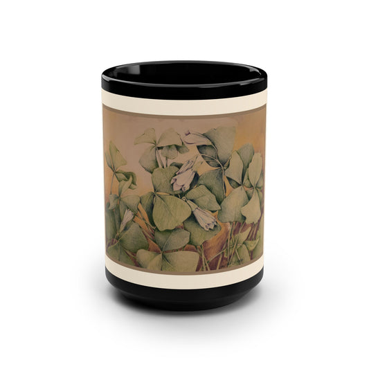Shamrock Study- 15 oz Mug | A Floral Series by Lois VanLiew