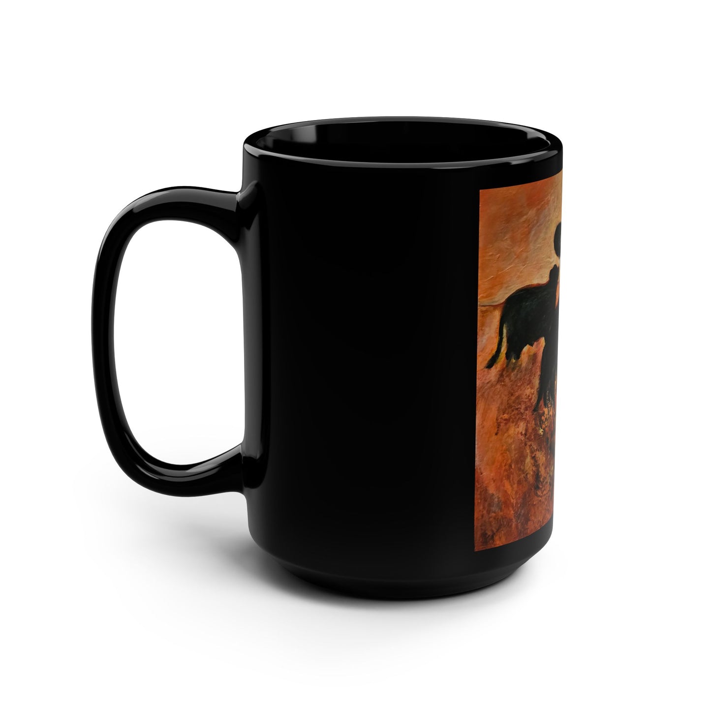 Moo Who? (Boot Hill Rd)- 15 oz Mug | Prairie Retrospective II by Lois VanLiew
