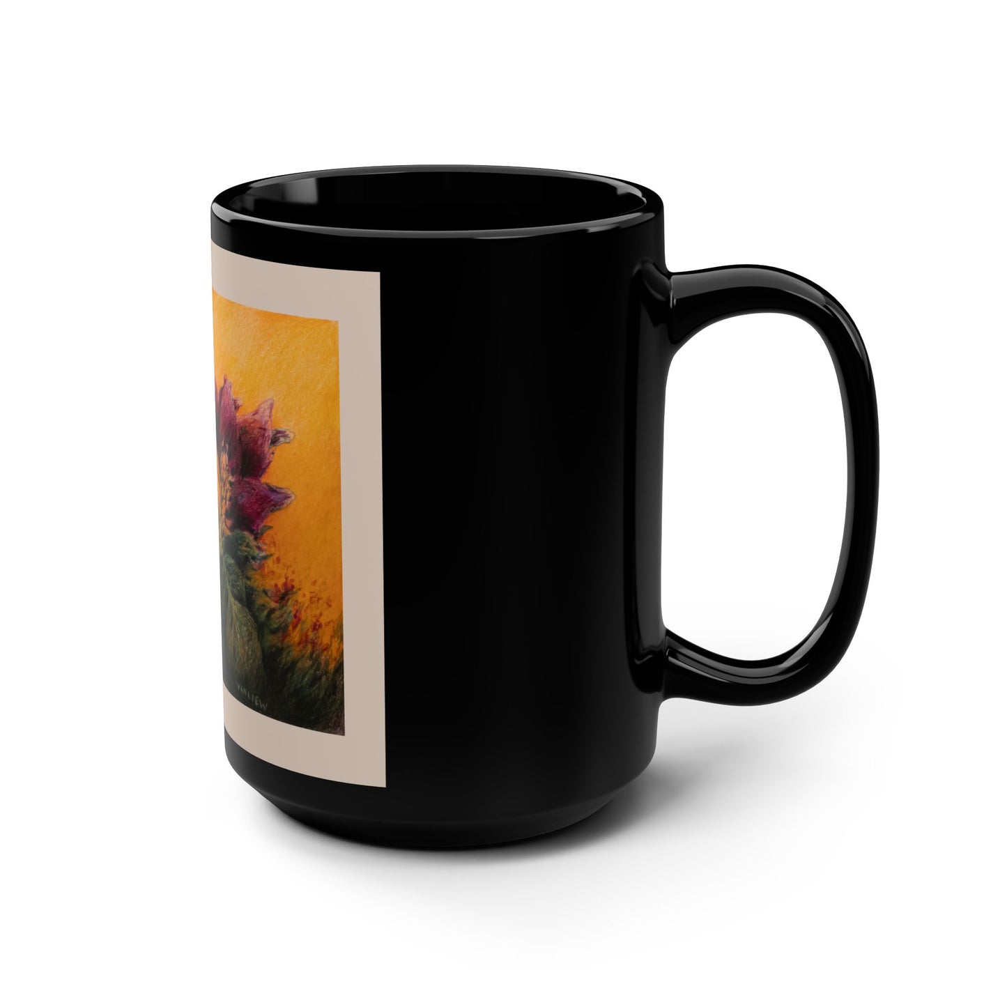 Sunset- Salute- 15 oz Mug | A Floral Series by Lois VanLiew