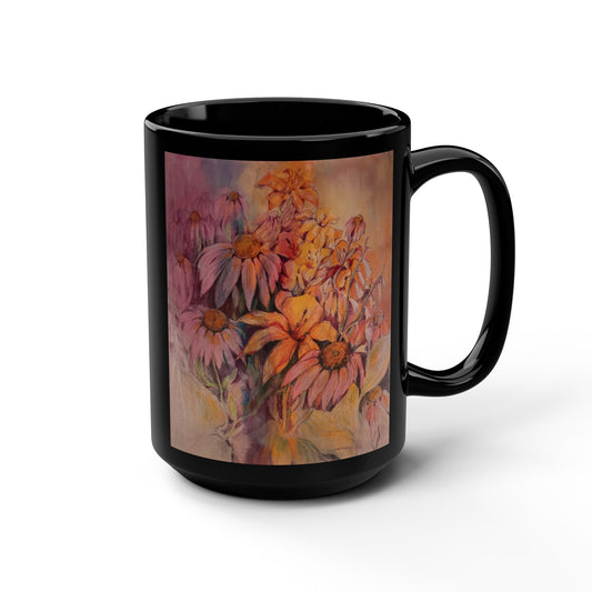A Summer Gathering- (Dual Image) 15 oz Mug | A Floral Series by Lois VanLiew