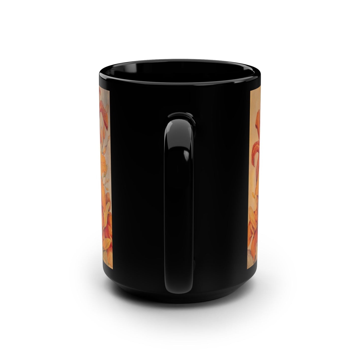 Triumph of Orange Daylilies- (Dual Image) 15 oz Mug | A Floral Series by Lois VanLiew