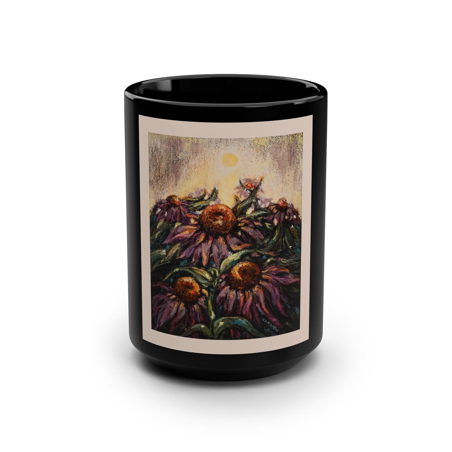 Perennially Purple- (Single Image) 15 oz Mug | A Floral Series by Lois VanLiew