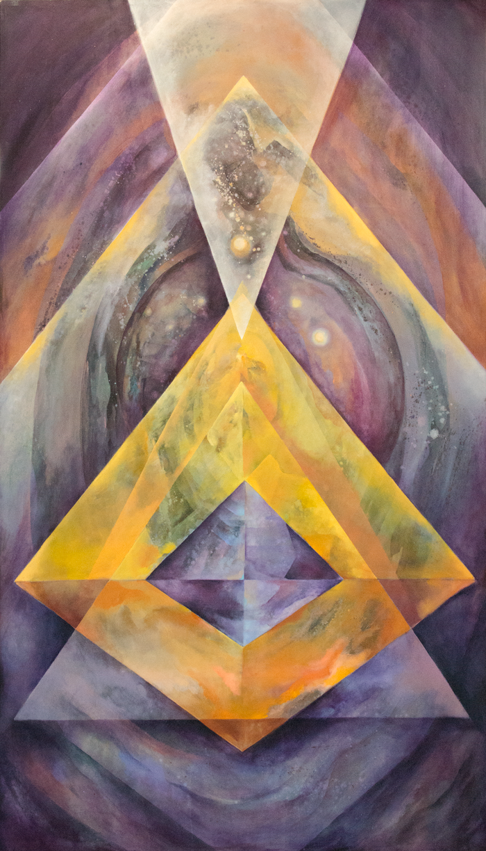 Static Flow, Purple and Yellow Fluorite
