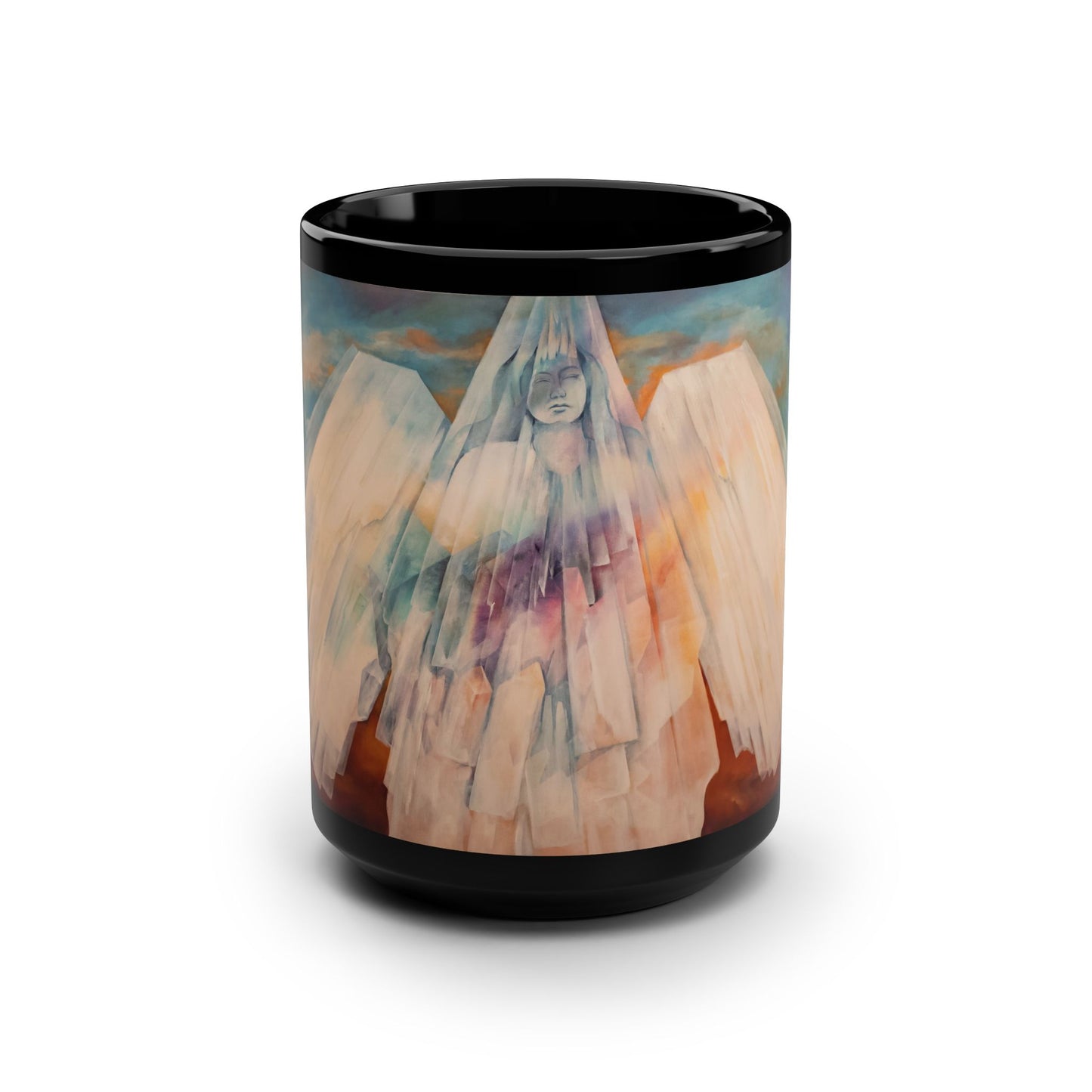 Anhydrite Angel- 15 oz Mug | Crystal Series Collection by Lois VanLiew