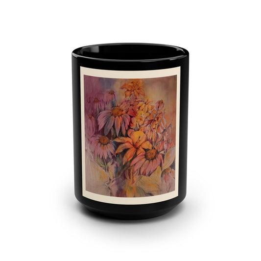 A Summer Gathering- 15 oz Mug | A Floral Series by Lois VanLiew
