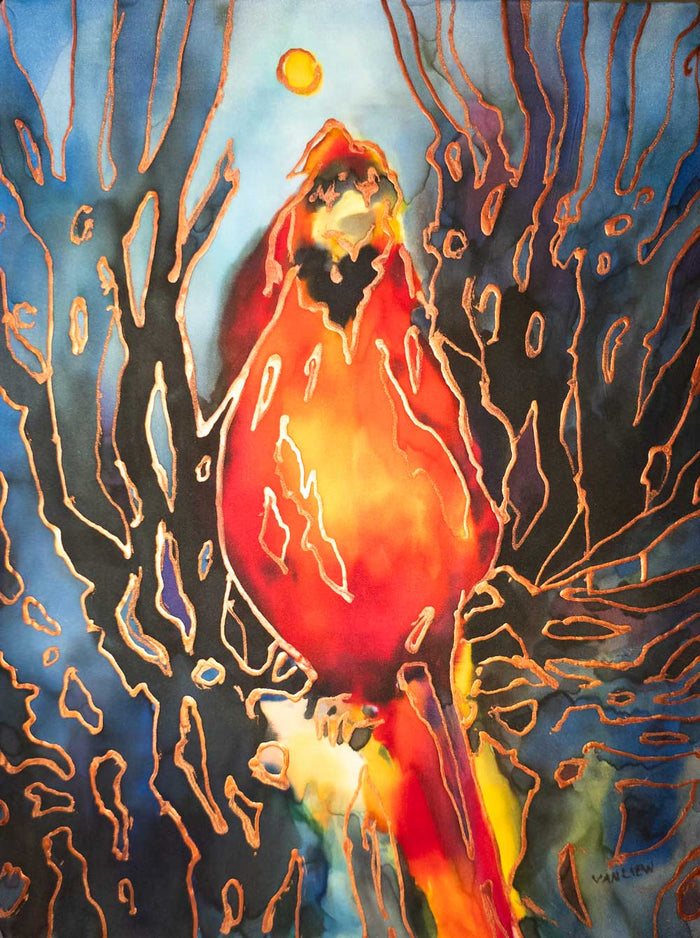 Cardinal Night Reflection