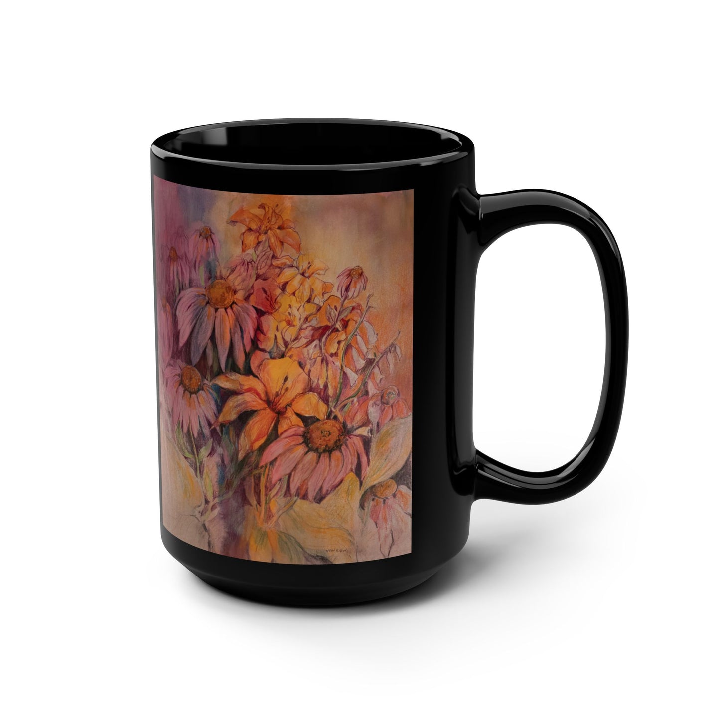A Summer Gathering- (Dual Image) 15 oz Mug | A Floral Series by Lois VanLiew