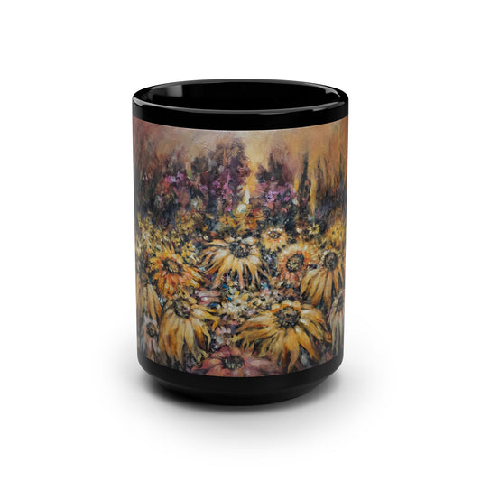 If Wishes Were Wildflowers- 15 oz Mug | A Floral Series by Lois VanLiew