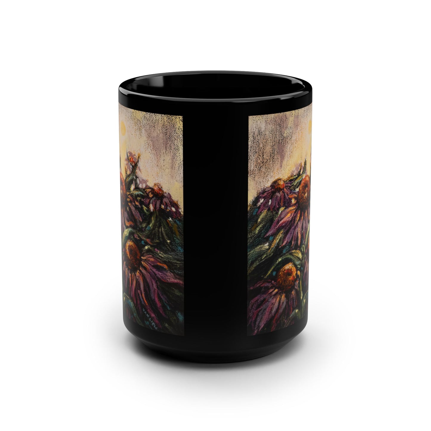 Perennially Purple- (Dual Image) 15 oz Mug | A Floral Series by Lois VanLiew