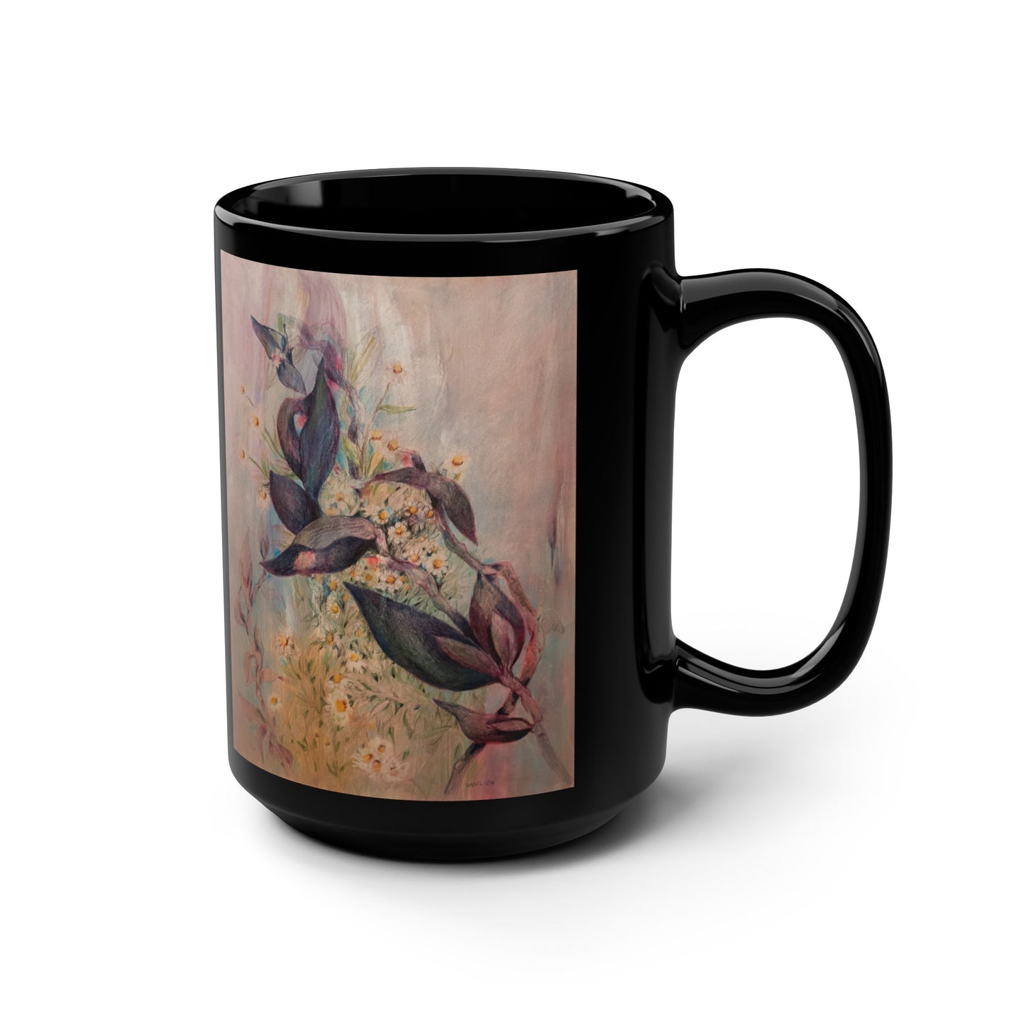 Shadow- Dancing- (Dual Image) 15 oz Mug | A Floral Series by Lois VanLiew