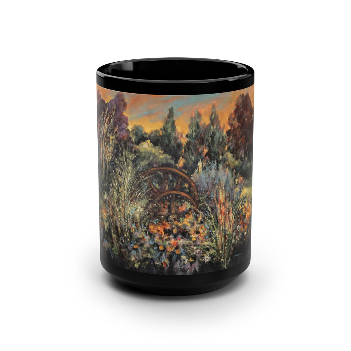 Sunset Circles- 15 oz Mug | Prairie Series by Lois VanLiew