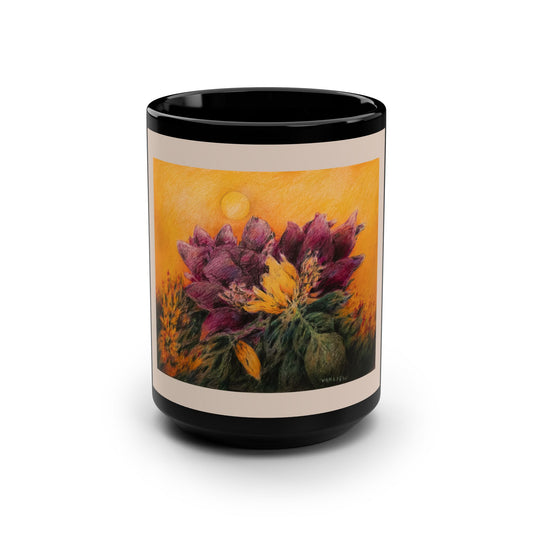Sunset- Salute- 15 oz Mug | A Floral Series by Lois VanLiew