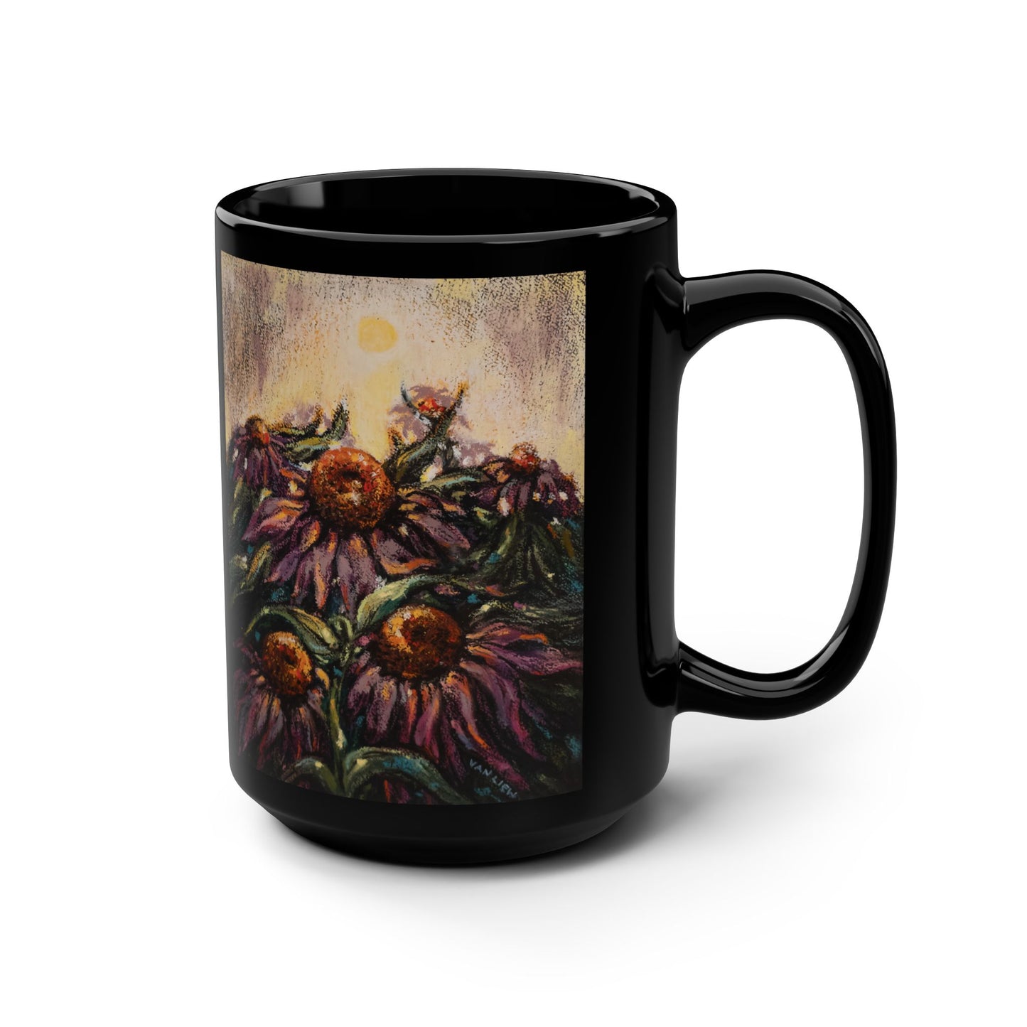 Perennially Purple- (Dual Image) 15 oz Mug | A Floral Series by Lois VanLiew