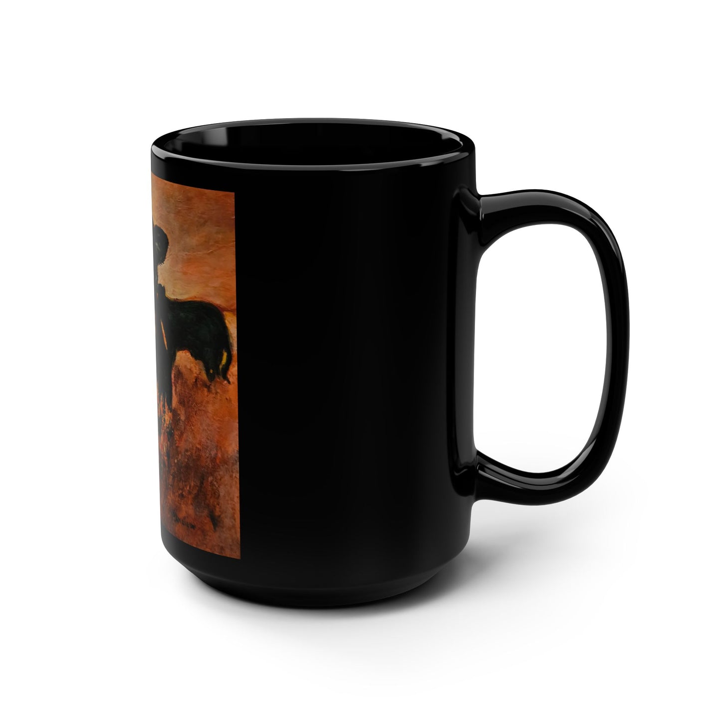 Moo Who? (Boot Hill Rd)- 15 oz Mug | Prairie Retrospective II by Lois VanLiew